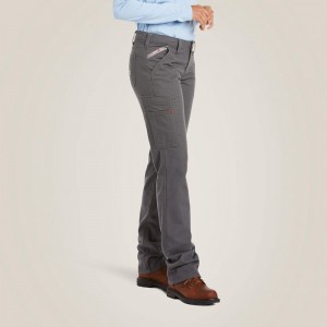 Ariat Fr Stretch Duralight Canvas Stackable Straight Leg Pant Szare Polska | BXOZTQ-190 Ariat Fr Stretch Duralight Canvas Stackable Straight Leg Pant Szare Polska | BXOZTQ-190
