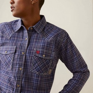 Ariat Fr Tillie Snap Work Shirt Niebieskie Polska | YKVGHF-476 Ariat Fr Tillie Snap Work Shirt Niebieskie Polska | YKVGHF-476