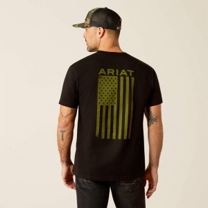 Ariat Freedom T-Shirt Czarne Polska | OQVIHK-120 Ariat Freedom T-Shirt Czarne Polska | OQVIHK-120