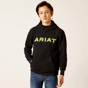 Ariat Front Logo Hoodie Czarne Polska | DXBVWO-920 Ariat Front Logo Hoodie Czarne Polska | DXBVWO-920