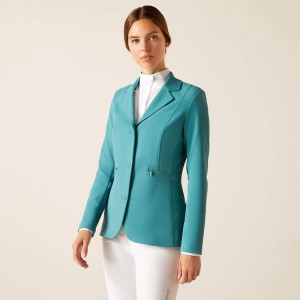 Ariat Galatea Show Coat Niebieskie Polska | YZVJUL-458 Ariat Galatea Show Coat Niebieskie Polska | YZVJUL-458