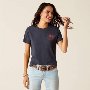Ariat Genuine T-Shirt Niebieskie Polska | PBRLMH-614 Ariat Genuine T-Shirt Niebieskie Polska | PBRLMH-614