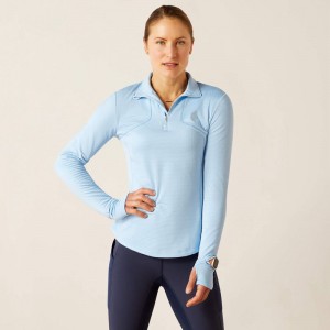 Ariat Gridwork 1/4 Zip Baselayer Cote D'azur Polska | QWTIEK-586 Ariat Gridwork 1/4 Zip Baselayer Cote D'azur Polska | QWTIEK-586