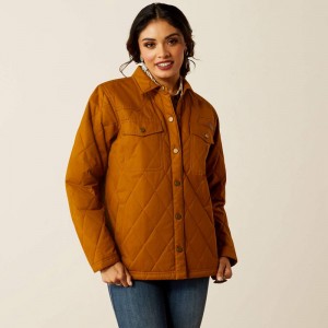 Ariat Grizzly Quilted Barn Jacket Chestnut Horse Polska | XHDZUC-670 Ariat Grizzly Quilted Barn Jacket Chestnut Horse Polska | XHDZUC-670