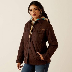 Ariat Grizzly Quilted Barn Jacket Mole Polska | UEQFIG-369 Ariat Grizzly Quilted Barn Jacket Mole Polska | UEQFIG-369