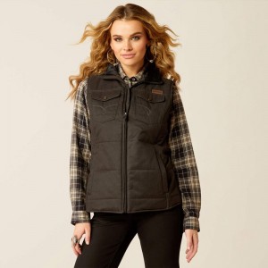 Ariat Grizzly Quilted Vest Czarne Polska | MUIBOT-182 Ariat Grizzly Quilted Vest Czarne Polska | MUIBOT-182