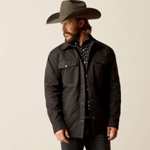 Ariat Grizzly Shirt Jacket Czarne Polska | HAMZEU-621 Ariat Grizzly Shirt Jacket Czarne Polska | HAMZEU-621