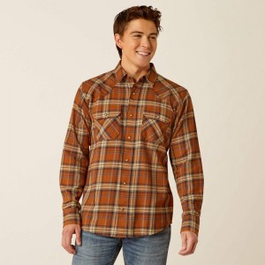Ariat Haiden Retro Fit Shirt Roasted Pecan Polska | HEAPDX-792 Ariat Haiden Retro Fit Shirt Roasted Pecan Polska | HEAPDX-792