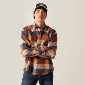 Ariat Haider Retro Fit Shirt Mohogany Polska | QCIOZD-851 Ariat Haider Retro Fit Shirt Mohogany Polska | QCIOZD-851