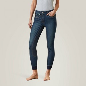 Ariat Halo Denim Full Seat Breech Marine Polska | OFTQJU-016 Ariat Halo Denim Full Seat Breech Marine Polska | OFTQJU-016