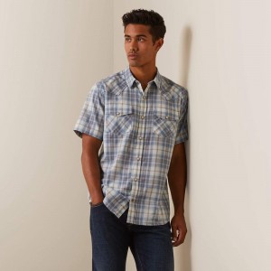 Ariat Halterman Retro Fit Shirt Białe Polska | IUQPCF-924 Ariat Halterman Retro Fit Shirt Białe Polska | IUQPCF-924