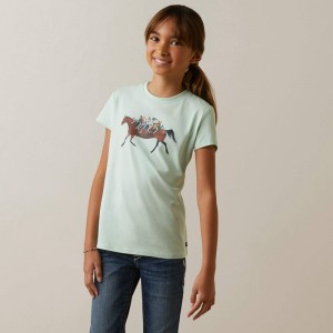 Ariat Harmony T-Shirt Aqua Foam Polska | ELJHSR-467 Ariat Harmony T-Shirt Aqua Foam Polska | ELJHSR-467