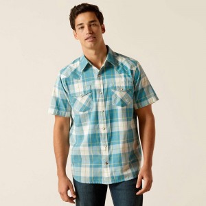 Ariat Harry Retro Fit Shirt Gasoline Polska | OXYUHW-379 Ariat Harry Retro Fit Shirt Gasoline Polska | OXYUHW-379