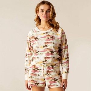 Ariat Hawaiian Sweatshirt Hawaiian Print Polska | IPUTWS-462 Ariat Hawaiian Sweatshirt Hawaiian Print Polska | IPUTWS-462