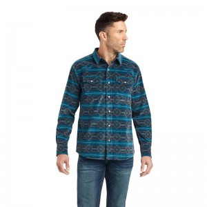 Ariat Hawkeye Corduroy Retro Fit Shirt Sylvan Teal Polska | HPGBMX-510 Ariat Hawkeye Corduroy Retro Fit Shirt Sylvan Teal Polska | HPGBMX-510