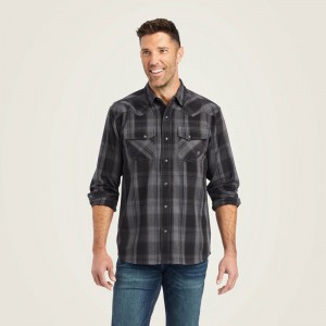 Ariat Herrold Retro Fit Shirt Czarne Polska | SXAEMO-458 Ariat Herrold Retro Fit Shirt Czarne Polska | SXAEMO-458