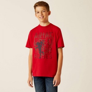 Ariat Hold Your Horses T-Shirt Czerwone Polska | TLDQIZ-749 Ariat Hold Your Horses T-Shirt Czerwone Polska | TLDQIZ-749