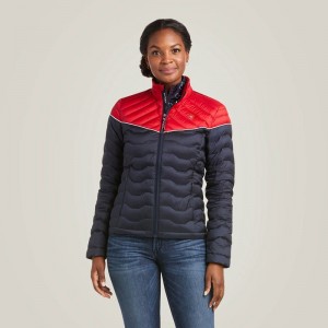 Ariat Ideal 3.0 Down Jacket Team Colorblock Polska | ONPLKD-951