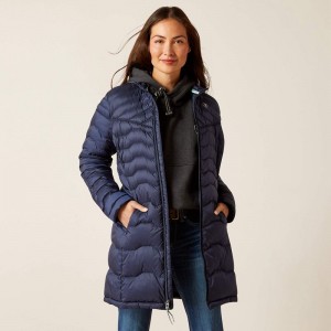 Ariat Ideal Down Coat Granatowe Polska | XBGWZM-289 Ariat Ideal Down Coat Granatowe Polska | XBGWZM-289