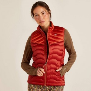 Ariat Ideal Down Vest Czerwone Polska | UGDIER-904 Ariat Ideal Down Vest Czerwone Polska | UGDIER-904