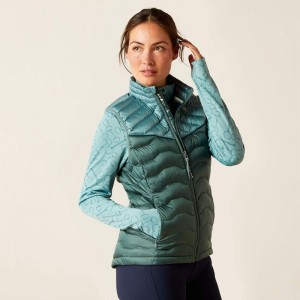 Ariat Ideal Down Vest Iridescent Arctic/Silver Pine Polska | TSLCZG-628 Ariat Ideal Down Vest Iridescent Arctic/Silver Pine Polska | TSLCZG-628