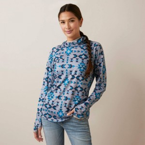 Ariat Laguna Hoodie Riverton Print Polska | BTDAVZ-837 Ariat Laguna Hoodie Riverton Print Polska | BTDAVZ-837