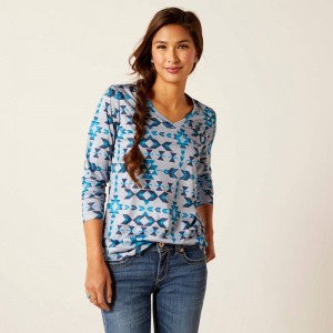 Ariat Laguna Top Riverton Print Polska | SRPNTE-568 Ariat Laguna Top Riverton Print Polska | SRPNTE-568