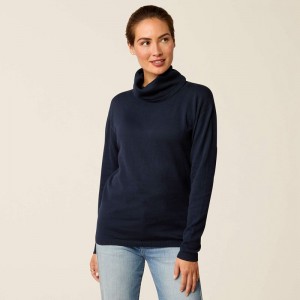 Ariat Lexi Sweater Granatowe Polska | PKALHO-601 Ariat Lexi Sweater Granatowe Polska | PKALHO-601