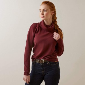 Ariat Lexi Sweater Tawny Port Polska | ZOXPGD-056 Ariat Lexi Sweater Tawny Port Polska | ZOXPGD-056