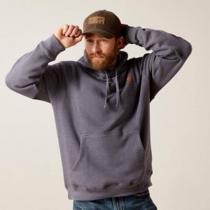 Ariat Logo Hoodie Odyssey Gray Heather Polska | DOYVIK-231 Ariat Logo Hoodie Odyssey Gray Heather Polska | DOYVIK-231