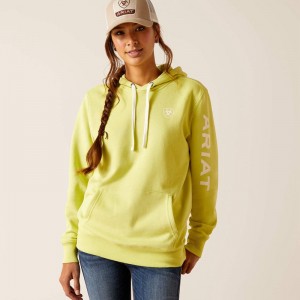 Ariat Logo Hoodie Zielone Polska | AGINTP-871 Ariat Logo Hoodie Zielone Polska | AGINTP-871