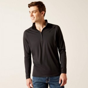 Ariat Lowell 1/4 Zip Recycled Materials Baselayer Czarne Polska | HEVIXW-461 Ariat Lowell 1/4 Zip Recycled Materials Baselayer Czarne Polska | HEVIXW-461