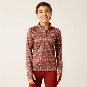 Ariat Lowell 2.0 1/4 Zip Baselayer Czerwone Polska | CXYTHJ-396 Ariat Lowell 2.0 1/4 Zip Baselayer Czerwone Polska | CXYTHJ-396