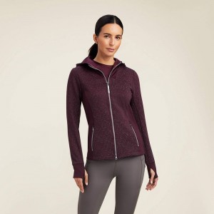 Ariat Lumina Full Zip Hoodie Mulberry Polska | EIQSJG-803 Ariat Lumina Full Zip Hoodie Mulberry Polska | EIQSJG-803