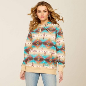 Ariat Lunas Hoodie Serrano Southwest Print Polska | FKPTQN-815 Ariat Lunas Hoodie Serrano Southwest Print Polska | FKPTQN-815
