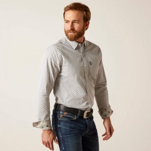 Ariat Maddox Stretch Modern Fit Shirt Szare Polska | BGLXYJ-897 Ariat Maddox Stretch Modern Fit Shirt Szare Polska | BGLXYJ-897