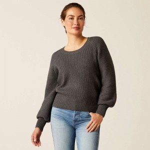 Ariat Malvern Sweater Charcoal Polska | JLUZBG-023 Ariat Malvern Sweater Charcoal Polska | JLUZBG-023