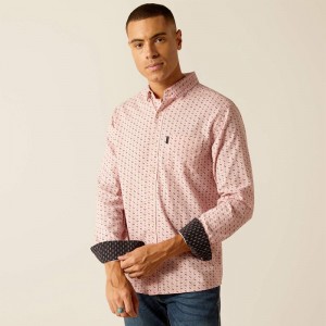 Ariat Marshall Stretch Modern Fit Shirt Różowe Polska | JYIUXR-053 Ariat Marshall Stretch Modern Fit Shirt Różowe Polska | JYIUXR-053
