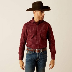 Ariat Mckinley Modern Fit Shirt Bordowe Polska | NLXAYR-904 Ariat Mckinley Modern Fit Shirt Bordowe Polska | NLXAYR-904