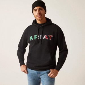 Ariat Mexico Hoodie Czarne Polska | DRYCBQ-058 Ariat Mexico Hoodie Czarne Polska | DRYCBQ-058