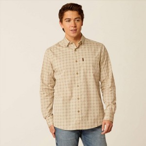 Ariat Morgan Modern Fit Shirt Pumice Stone Polska | LSFTAQ-503 Ariat Morgan Modern Fit Shirt Pumice Stone Polska | LSFTAQ-503