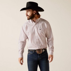 Ariat Neithan Classic Fit Shirt Białe Polska | WFBYXE-250 Ariat Neithan Classic Fit Shirt Białe Polska | WFBYXE-250