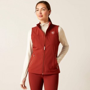 Ariat New Team Softshell Vest Fired Brick Polska | CRYEJM-798 Ariat New Team Softshell Vest Fired Brick Polska | CRYEJM-798