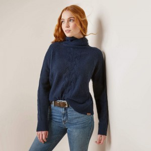 Ariat Novato Sweater Granatowe Polska | RWZIJU-694 Ariat Novato Sweater Granatowe Polska | RWZIJU-694