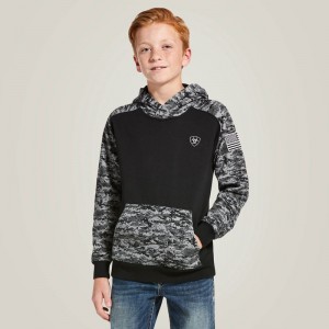 Ariat Patriot Hoodie Czarne Camo Polska | EZUWBT-987 Ariat Patriot Hoodie Czarne Camo Polska | EZUWBT-987
