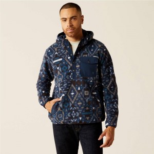 Ariat Polar Bear Fleece Hoodie Granatowe Polska | LEJBRO-713 Ariat Polar Bear Fleece Hoodie Granatowe Polska | LEJBRO-713