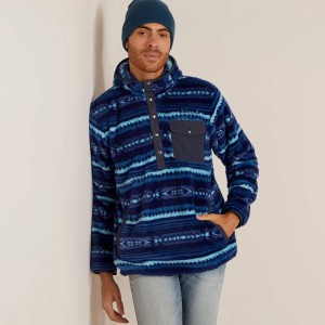 Ariat Polar Bear Fleece Hoodie Niebieskie Polska | DHRFKZ-329 Ariat Polar Bear Fleece Hoodie Niebieskie Polska | DHRFKZ-329