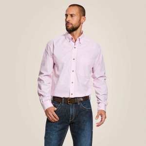 Ariat Pro Series Dayne Mini Stripe Shirt Różowe Polska | UZLVHY-629 Ariat Pro Series Dayne Mini Stripe Shirt Różowe Polska | UZLVHY-629