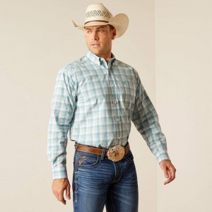 Ariat Pro Series Edward Classic Fit Shirt Ciemny Niebieskie Polska | QIYBKL-791 Ariat Pro Series Edward Classic Fit Shirt Ciemny Niebieskie Polska | QIYBKL-791