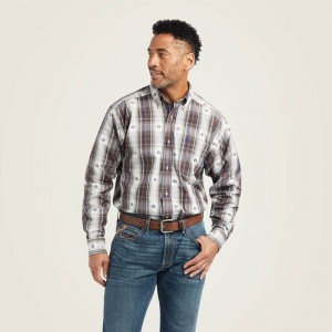 Ariat Pro Series Geoffrey Classic Fit Shirt Niebieskie Polska | HRNCEY-601 Ariat Pro Series Geoffrey Classic Fit Shirt Niebieskie Polska | HRNCEY-601